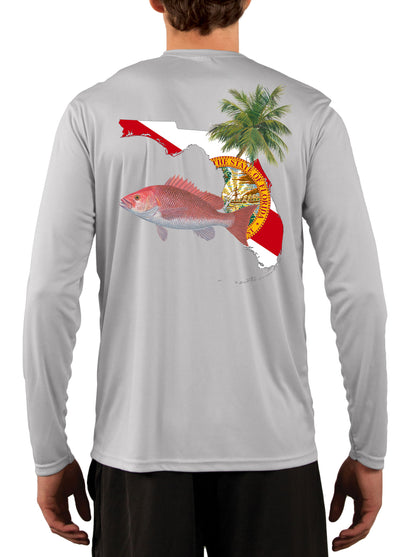 Red Snapper Florida Men's Fishing Shirt - Skiff Life