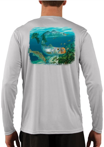 Baitchasers Redfish Sheepshead Trout Skiff Life Fishing Shirts For Men - Skiff Life