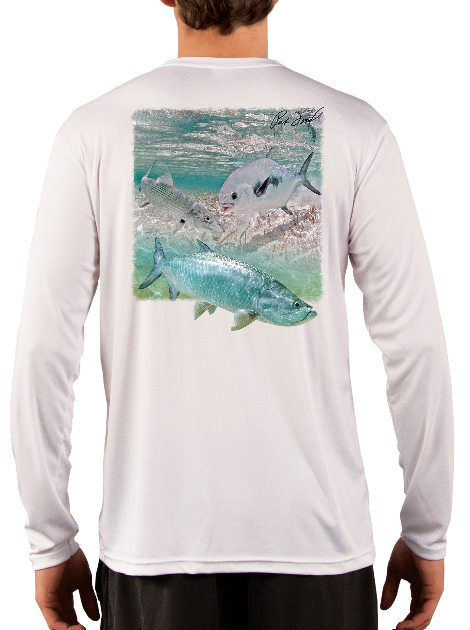 Pat Ford Key West Slam Tarpon Bonefish & Permit Fishing Shirt 3XL / White