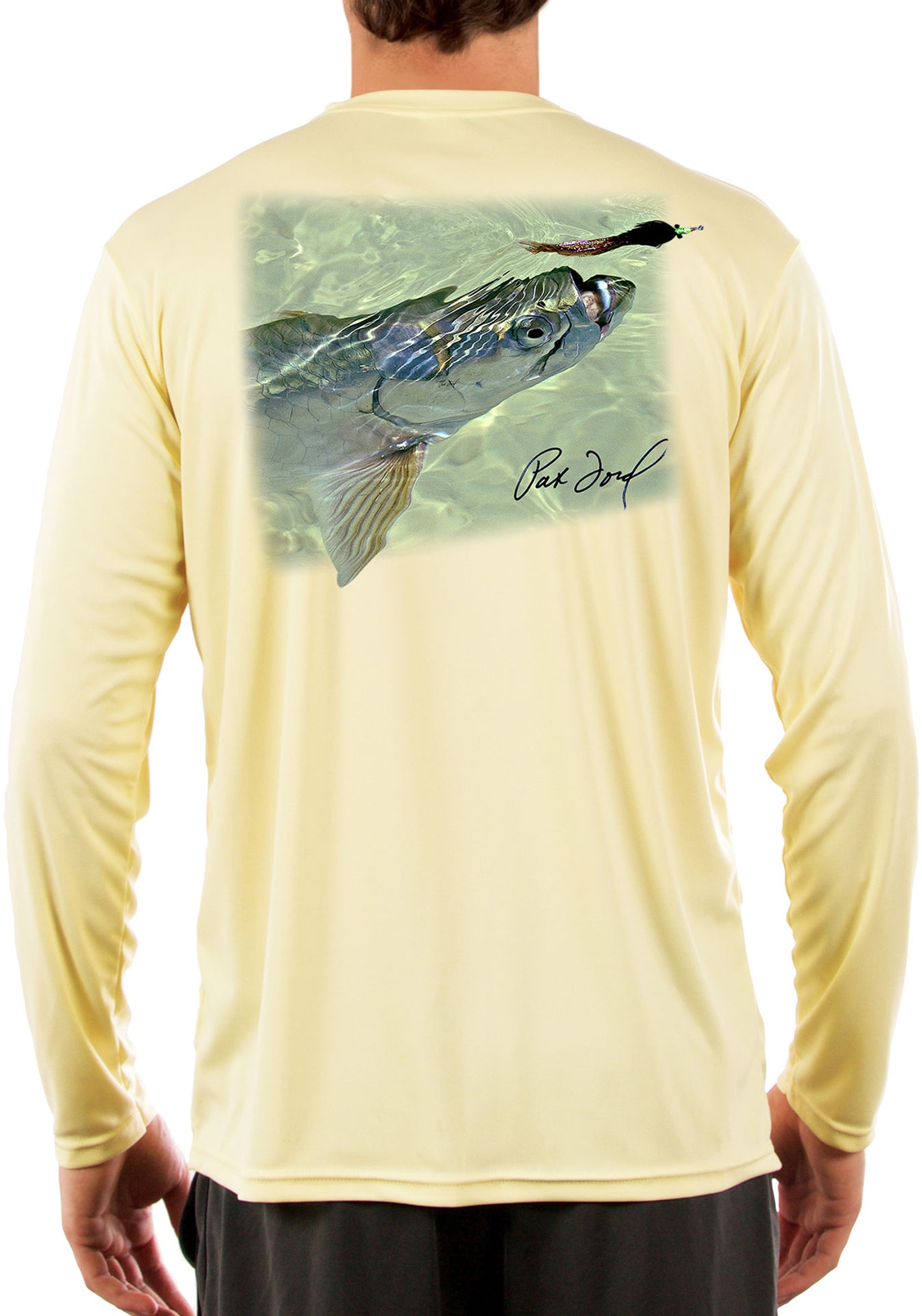 Tarpon Fly Fishing Shirt for Men by Pat Ford 3XL / Yellow